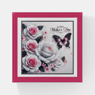Happy Mother's Day Butterflies and Roses Paperweight