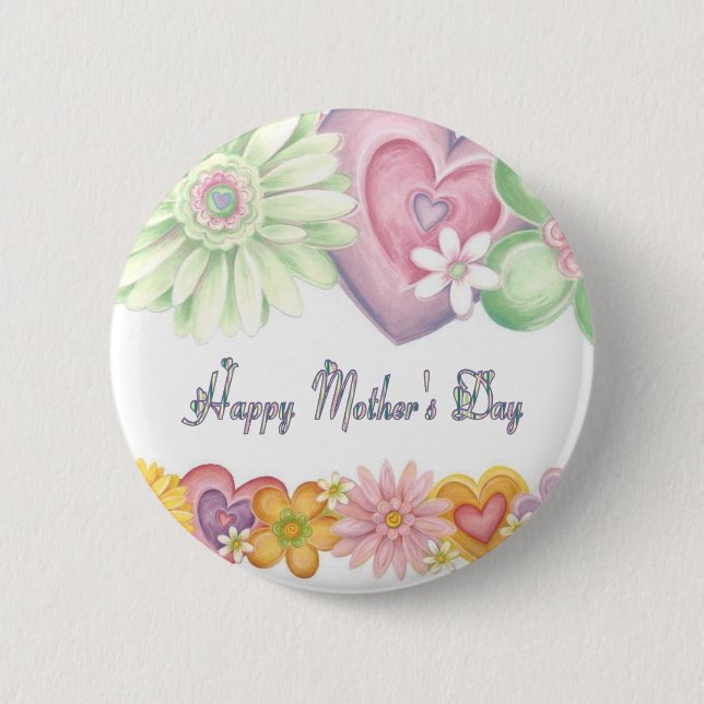 Happy Mothers Day Button (Front)