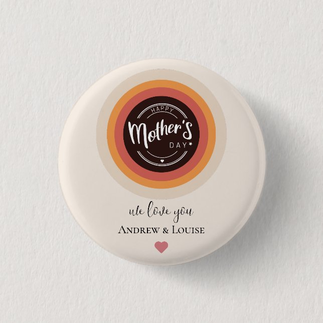 Happy mother's day button (Front)