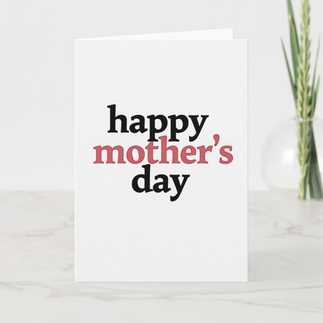 Happy Mothers Day Card (Front)