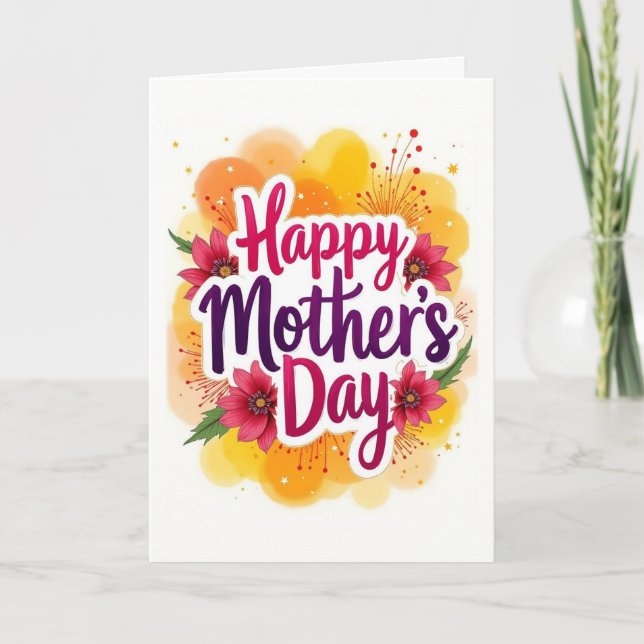 Happy Mother's Day  Card (Front)