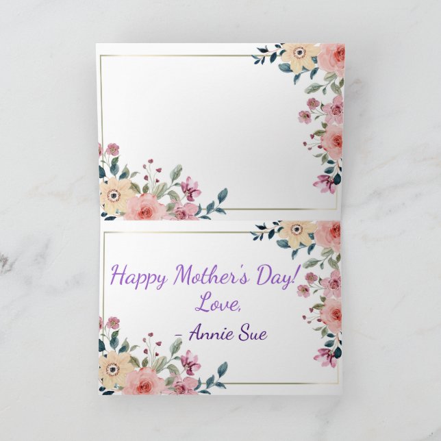 Happy Mother's Day Card, Favorite Child, Custom  Thank You Card (Inside)