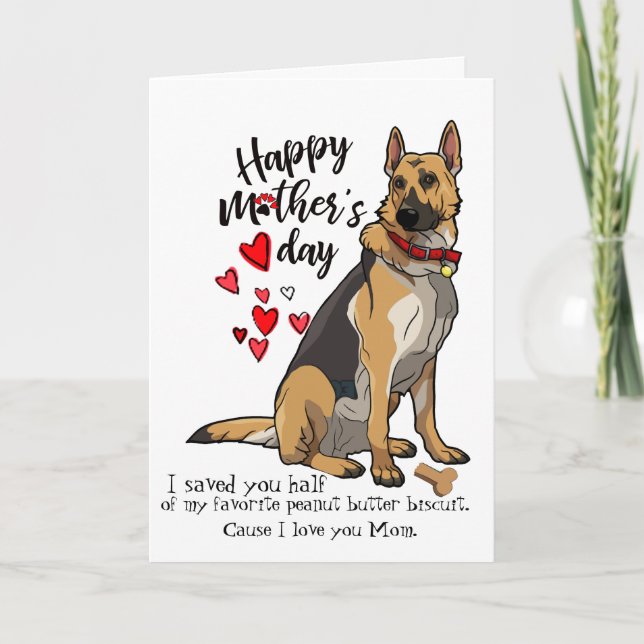 Happy Mother's Day Card from Your German Shepherd (Front)