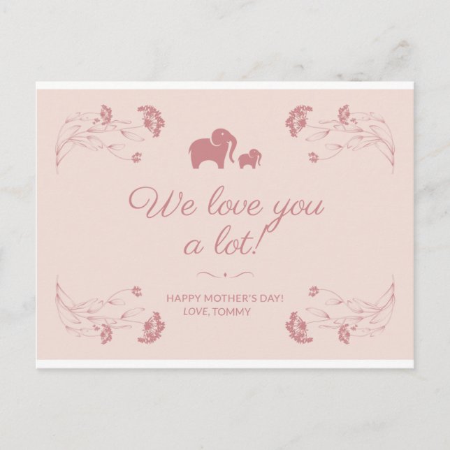 HAPPY MOTHER'S DAY CARD MAGNET (Front)