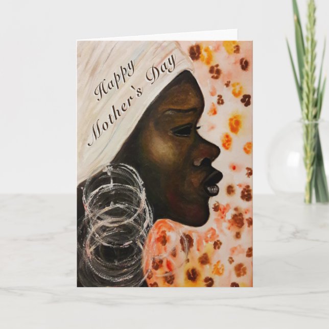 Happy Mother's Day Card Painting Mother (Front)