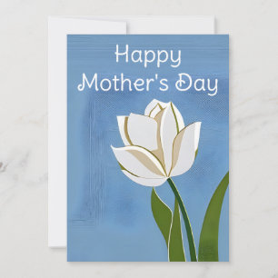 Happy Mother's Day Card, tulip, flower, Holiday Card