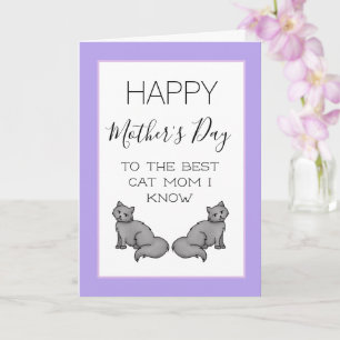 Happy Mother's Day Cat Mom Card