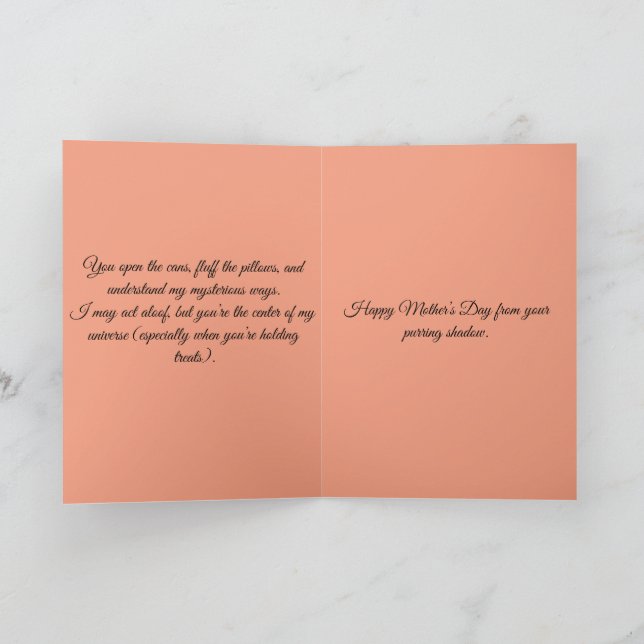 Happy Mothers Day Cats Card (Inside)