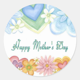 Happy Mothers Day Classic Round Sticker
