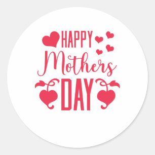 Happy Mother's Day Classic Round Sticker