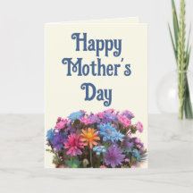 Happy Mother's Day colorful flower arrangement