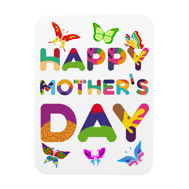 Happy Mother's Day Colorful Magnet (Vertical)