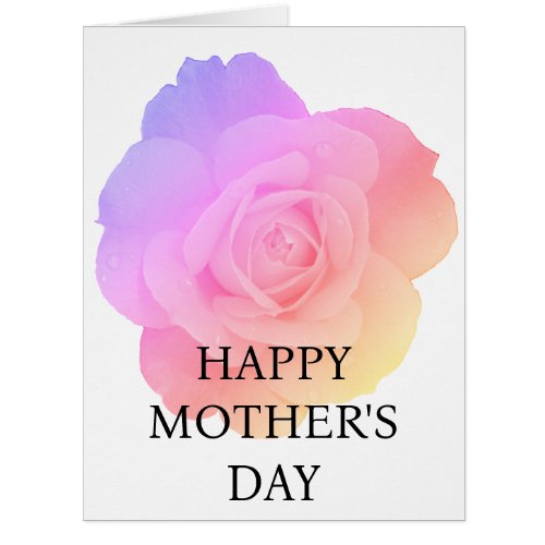 Happy Mothers Day Custom Floral Pink Rose 2024