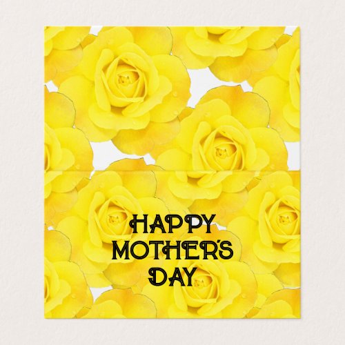 Happy Mothers Day Custom Message Yellow Floral