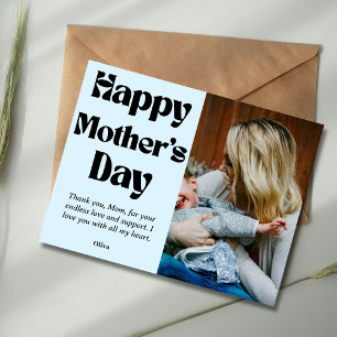 Happy mother's day – Custom Photo and Name Gift Holiday Card