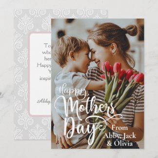 Happy Mother's Day Custom Photo and Text Card
