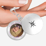 Happy Mothers Day Custom Year Girl Photo Locket Necklace<br><div class="desc">An elegant photo locket for mother's day is a lovely keepsake and a timeless treasure for everyday wear. The template is set up for you to add your own photo and you can also edit all of the text if you wish. The sample text reads "happy mothers day twenty twenty...</div>