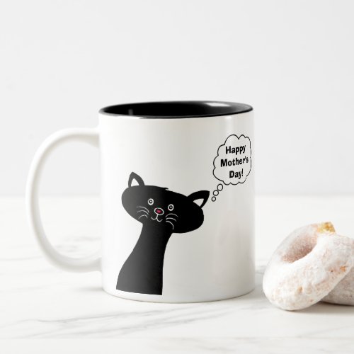 Happy Mothers Day Cute Cat Mug