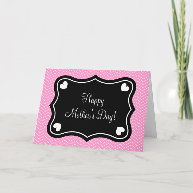 Happy Mothers Day cute custom greeting card (Front)