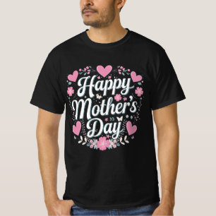 Happy Mother's Day Cute Floral Mom Grandma T-Shirt