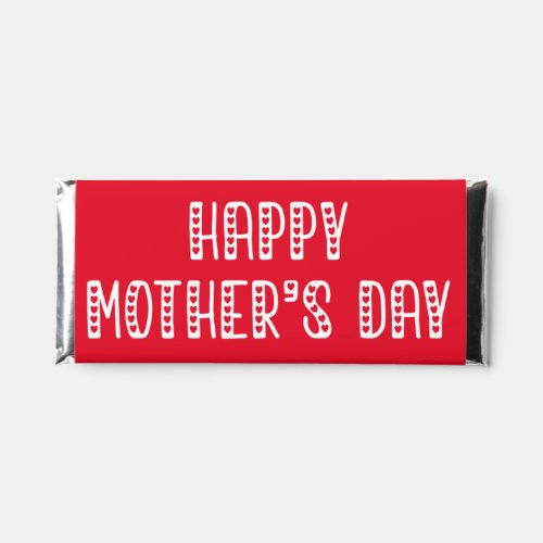 Happy Mothers Day  Cute Typography Hershey Bar Favors