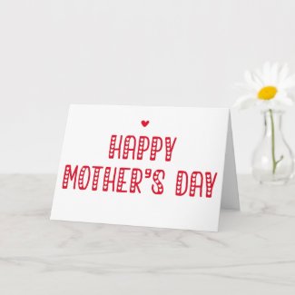 Happy Mother's Day! | Cute Typography Mother's Day Card