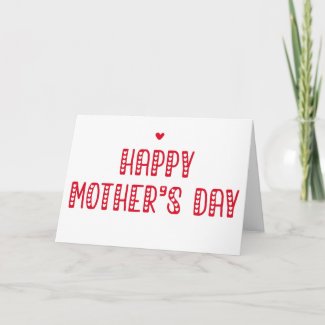 Happy Mother's Day! | Cute Typography Mother's Day Card
