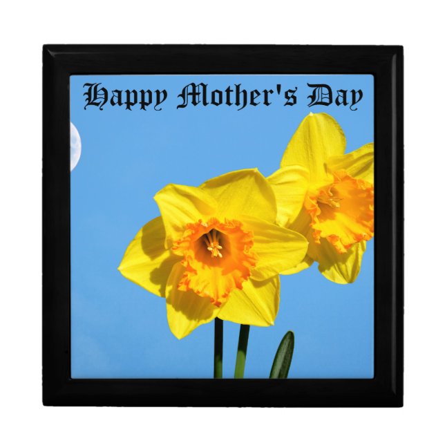 Happy Mother's Day Daffodils Gold Medal flowers  Gift Box (Front)