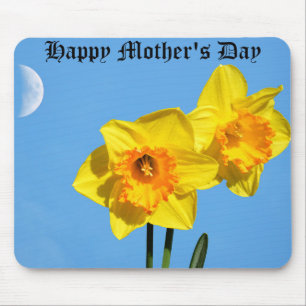Happy Mother's Day Daffodils Gold Medal flowers Mouse Pad