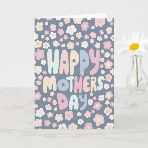 HAPPY MOTHERS DAY Daisies Cute Customized Colorful Card