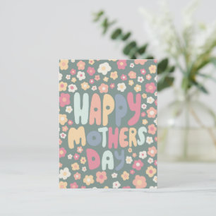 HAPPY MOTHERS DAY Daisies Cute Customized Colorful Postcard