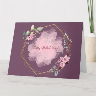HAPPY MOTHER'S DAY(DARK LILAC) CARD