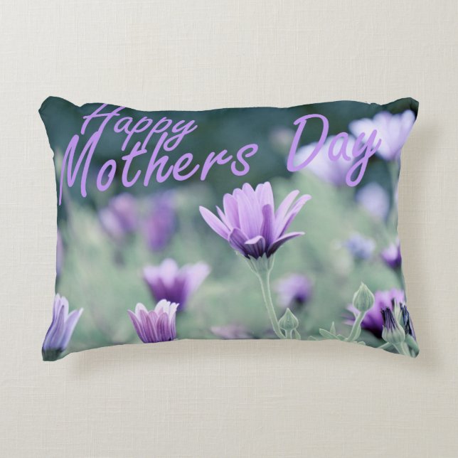"Happy Mothers Day" Decorative Pillow (Front)
