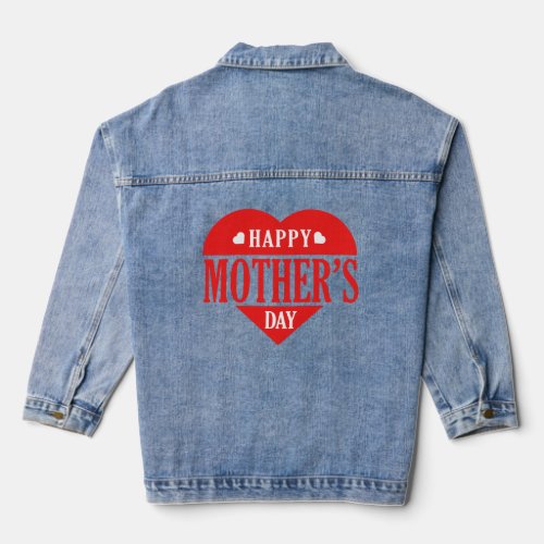 Happy mothers day denim jacket