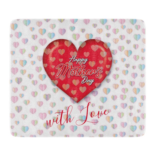 Happy Mothers Day Design Cutting Board (Front)