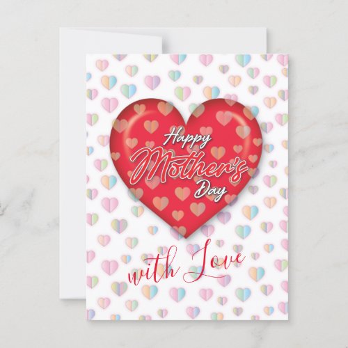 Happy Mothers Day Design Postcard