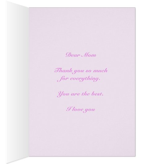 Happy Mother's Day Diamond (Inside (Right))