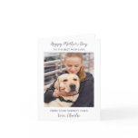 Happy Mother's Day Dog Mom Custom Pet Photo Holiday Card Happy Mother's Day Dog Mom Custom Pet Photo Holiday Card