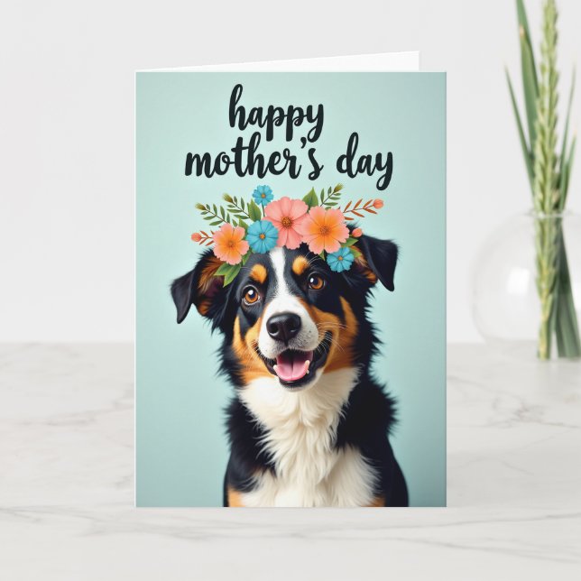 Happy Mothers Day Dog Wife Card (Front)