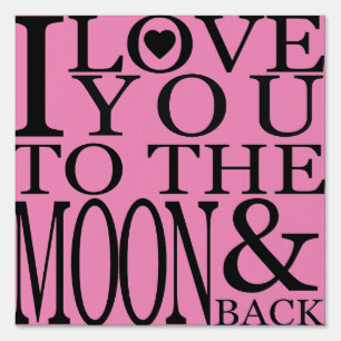 Happy Mother's Day - Double Sided with Love You Sign