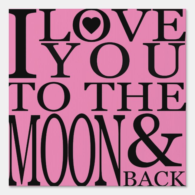 Happy Mother's Day - Double Sided with Love You Sign (Back)