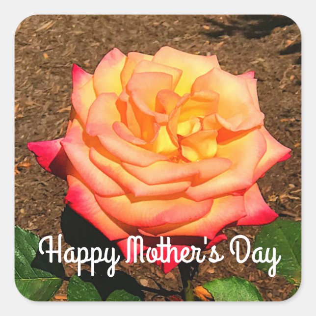 Happy Mother's Day Dream Come True Rose #3 Sticker (Front)