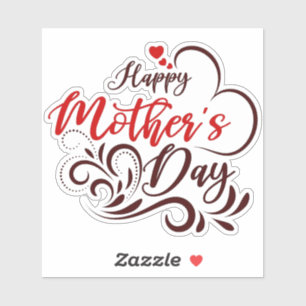 Happy Mother's Day Elegant Design-23331 Sticker