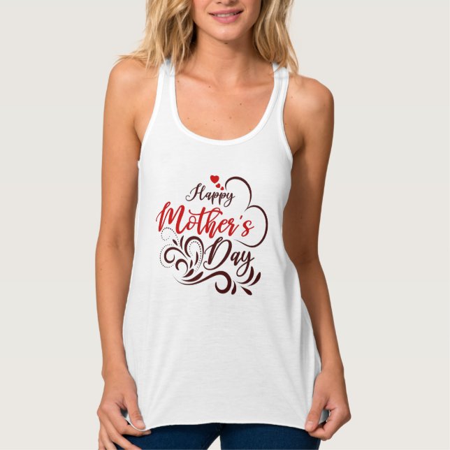 Happy Mother's Day Elegant Design-23331 Tank Top (Front)