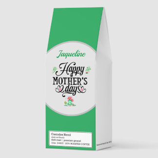 Happy Mother's Day Elegant Frogs Personalized Roasted Coffee