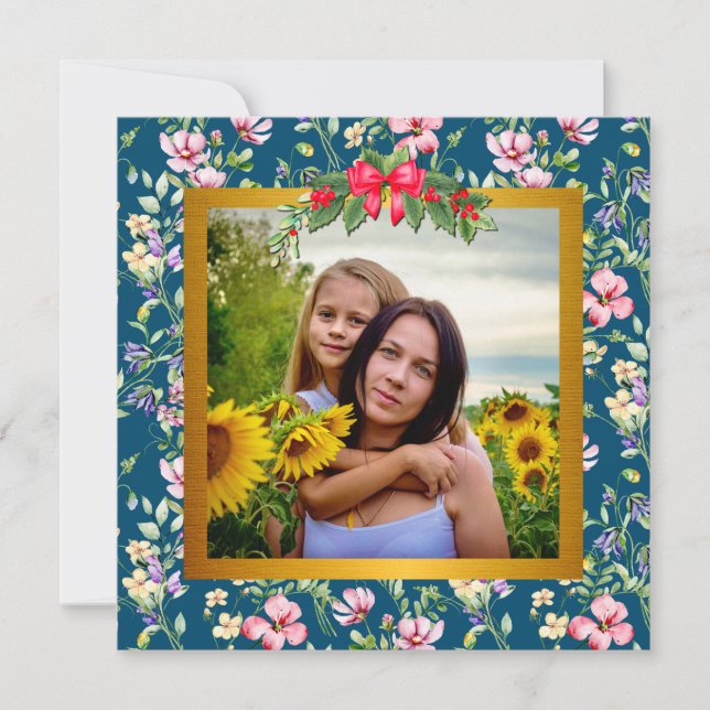 Happy Mother's Day Elegant Modern Photo Card (Front)