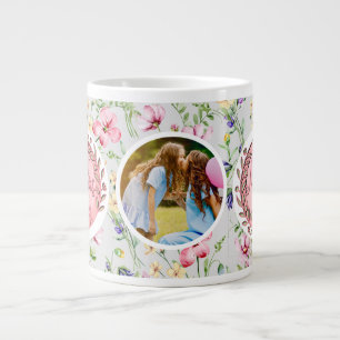 Happy Mother's Day Elegant Modern Photo Giant Coffee Mug