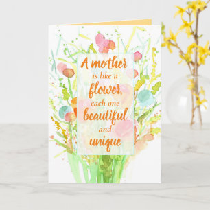 Happy Mother's Day Encouraging Positive Words Card