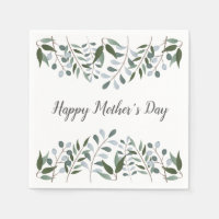 Happy Mothers Day Eucalyptus Greenery Floral