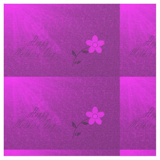 happy mothers day fabric